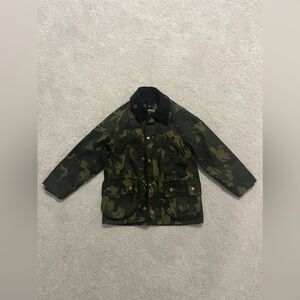 Barbour Bedale Camo Kids Wax Jacket size S (6/7)
